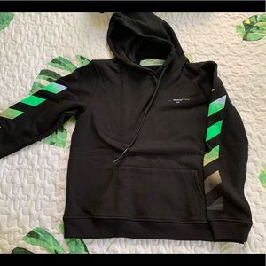 Off-White black gradient arrows hoodie